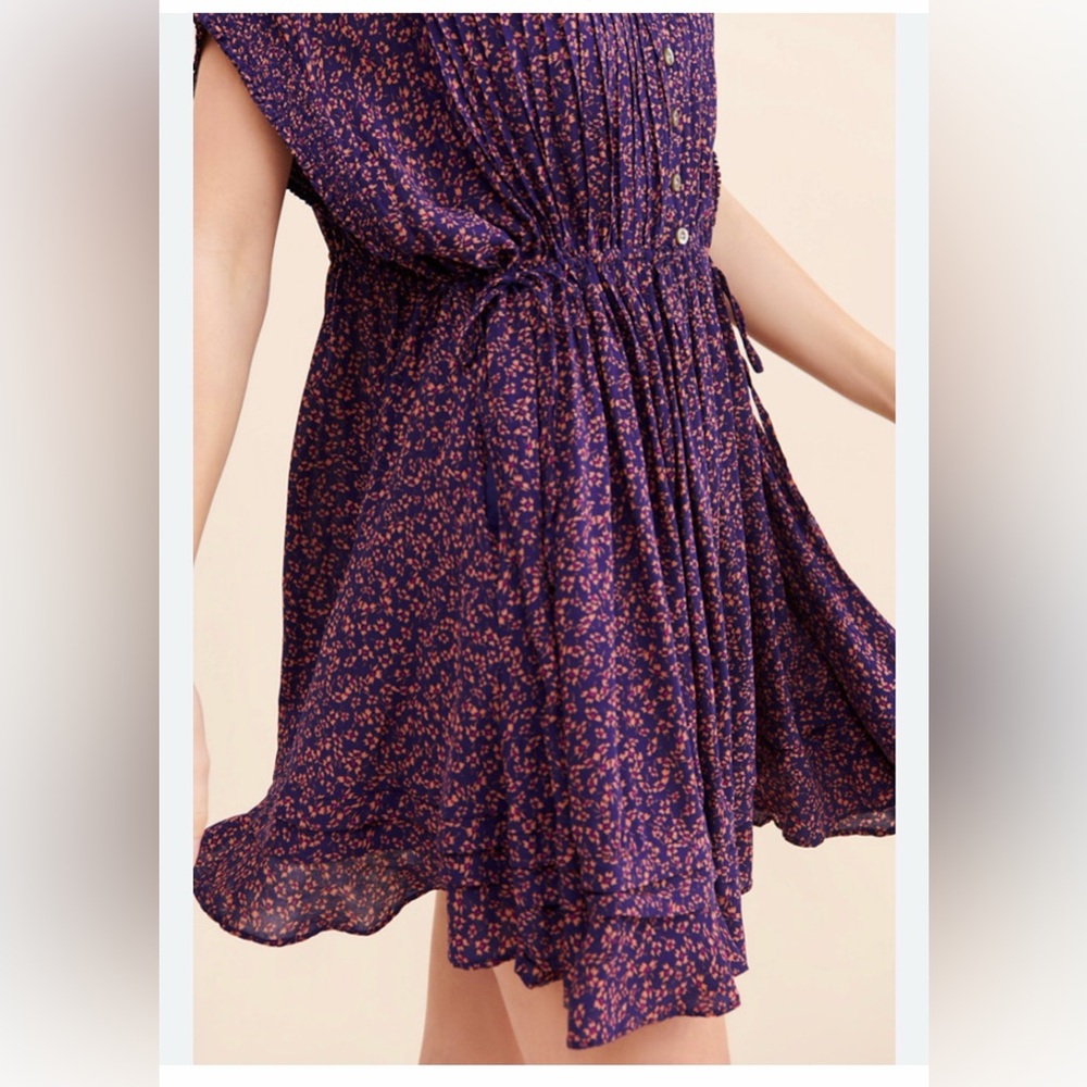 Free People Lost In You flowy floral print mini dress, size XS - Picture 2 of 9